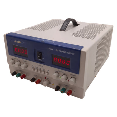 Used BK Precision 1760A Triple Output DC Power Supply 350W, Two 4-Digit LED, 115VAC