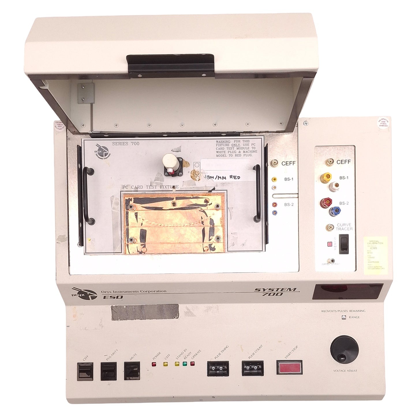 Used Oryx Instruments M700 Manual ESD Tester System w/PC Card Test Fixture 110/220VAC