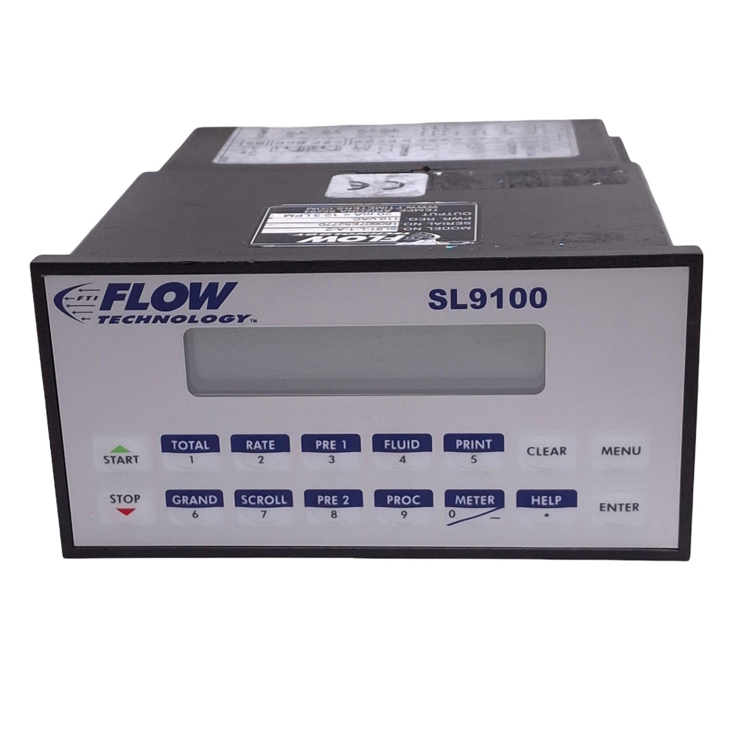 Used Flow Technology SL91-L-1-A-2 Flow Computer, 20mA 12.3Lpm, 110VAC, RS232