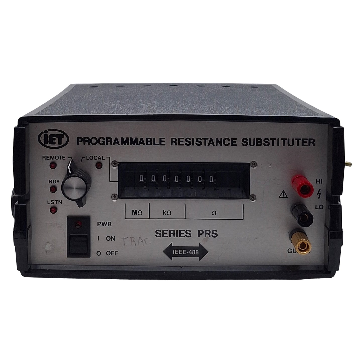 Used IET PRS-201-IEEE Programmable Resistance Substituter, 0 to 9,999,999Ω, IEEE-488