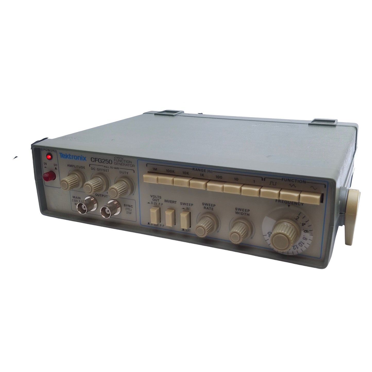 Used Tektronix CFG250 Function Generator 110-240VAC, 1-1M Range, 1:1 to 100:1 Sweep