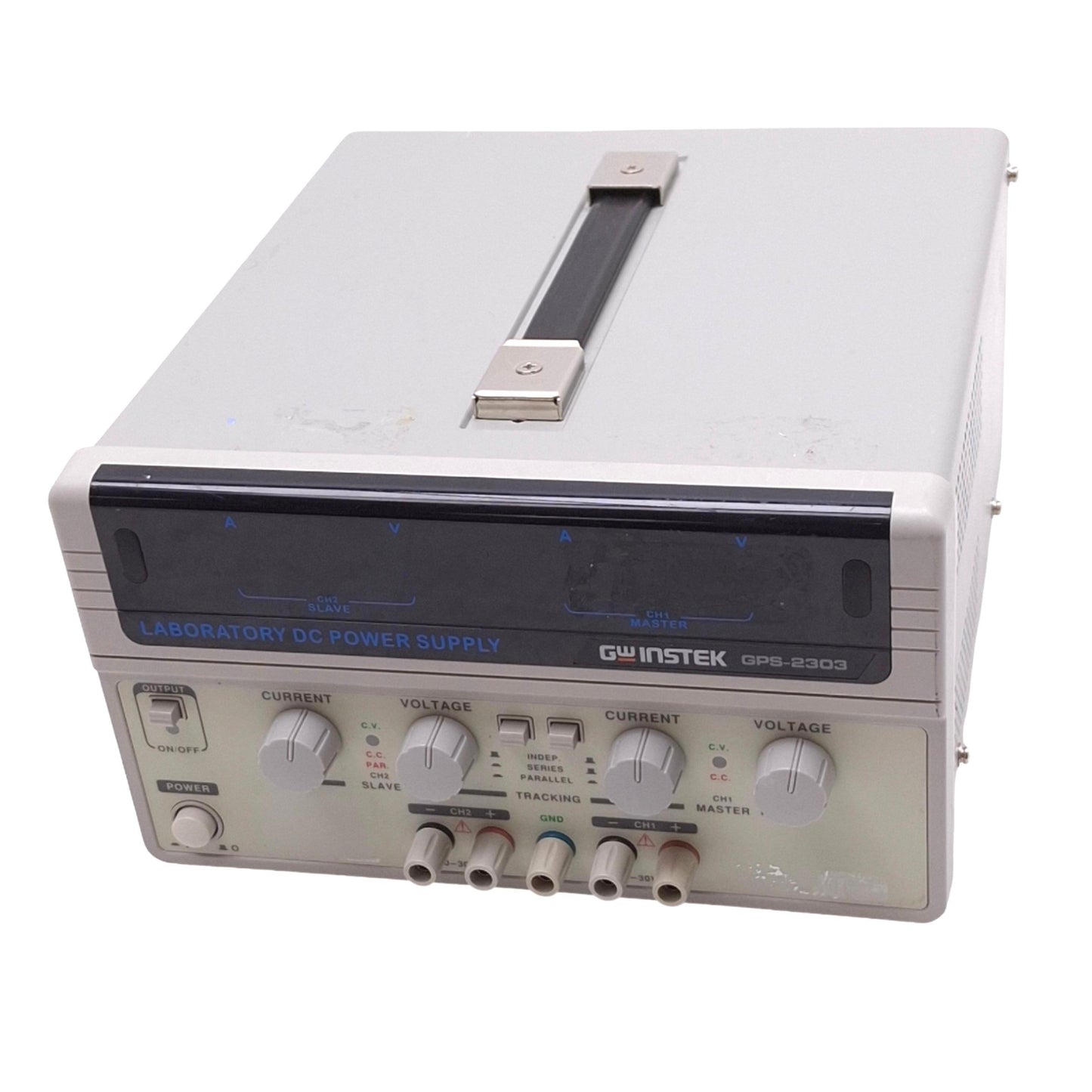 Used GW Instek GPS-2303 Laboratory DC Power Supply, 2-Channel 30V 3A, 180W Max