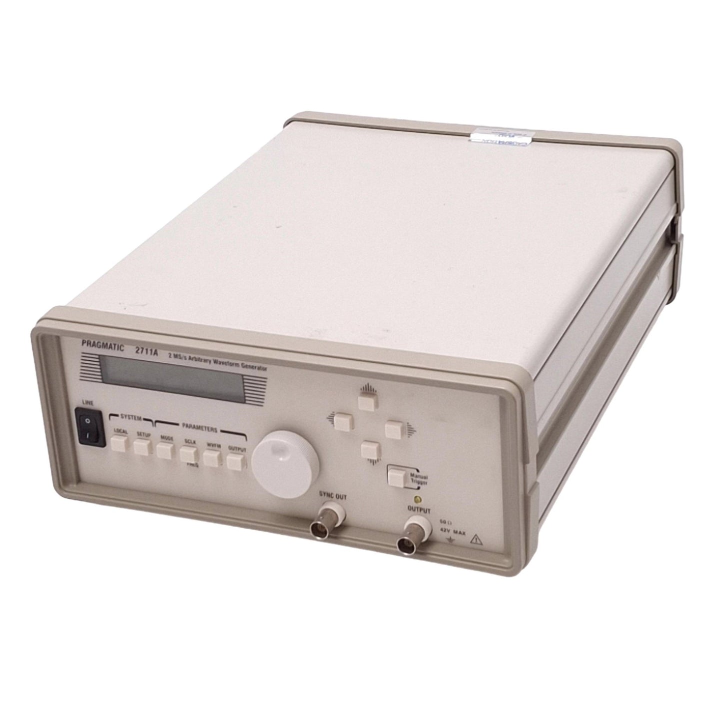 Used Pragmatic 2711A Arbitrary Waveform Generator, 2MS/s, 0.1Hz-2MHz, 100-240VAC