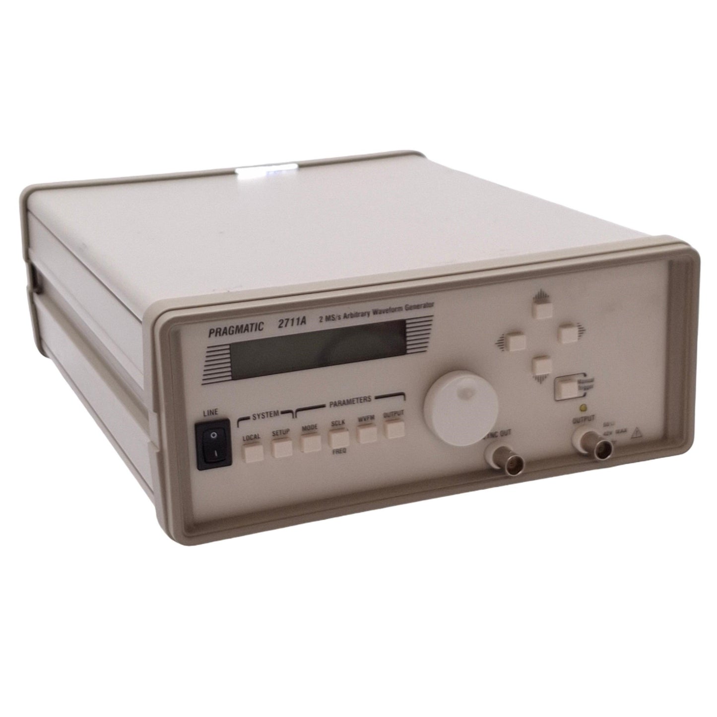 Used Pragmatic 2711A Arbitrary Waveform Generator, 2MS/s, 0.1Hz-2MHz, 100-240VAC