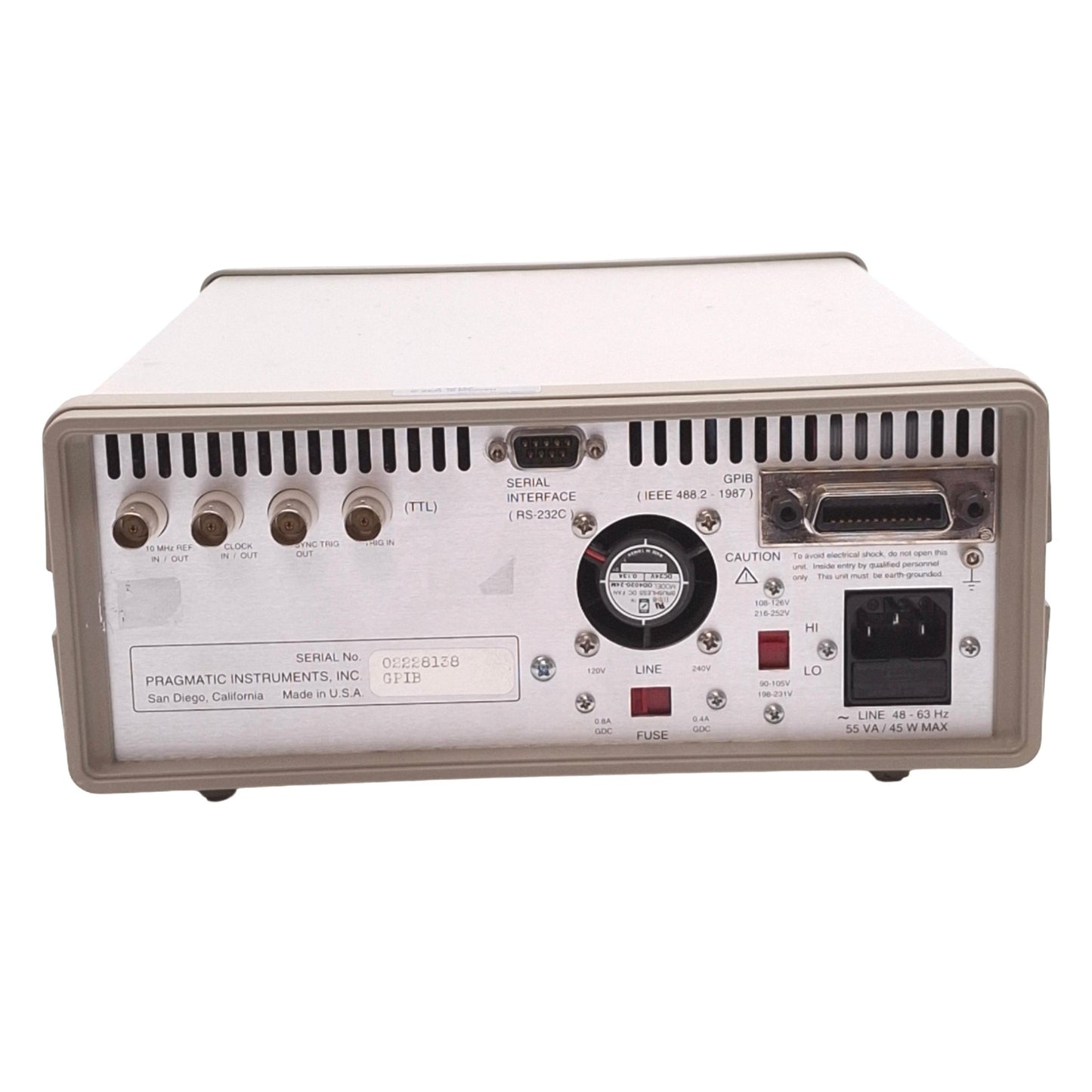 Used Pragmatic 2711A Arbitrary Waveform Generator, 2MS/s, 0.1Hz-2MHz, 100-240VAC