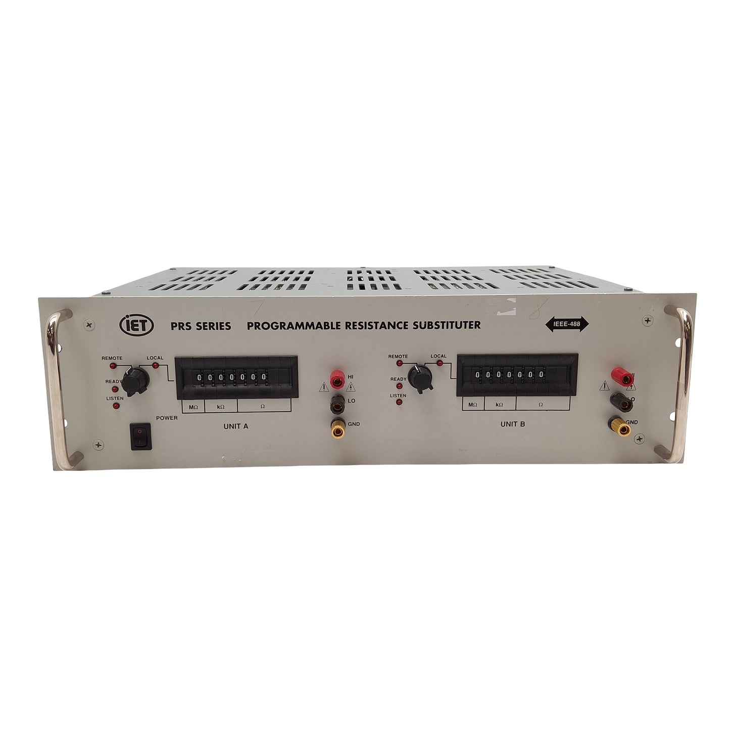 Used IET Labs 2PRS-201-2IEEE-RM Dual Channel Programmable Resistance Substituter