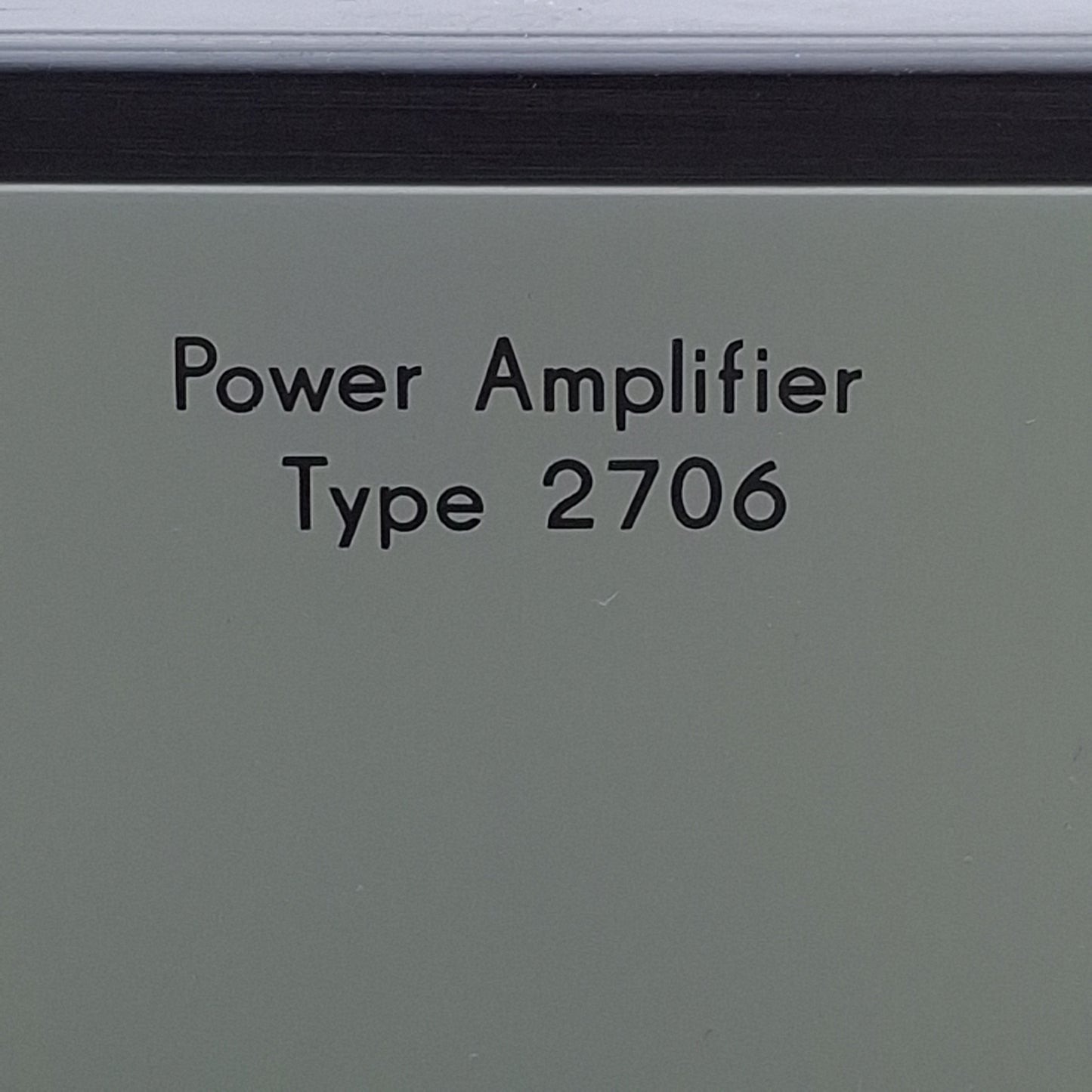 Used Bruel and Kjaer 2706 Power Amplifier 75VA Out, 5A/1.5A, 0-40dB Attenuator