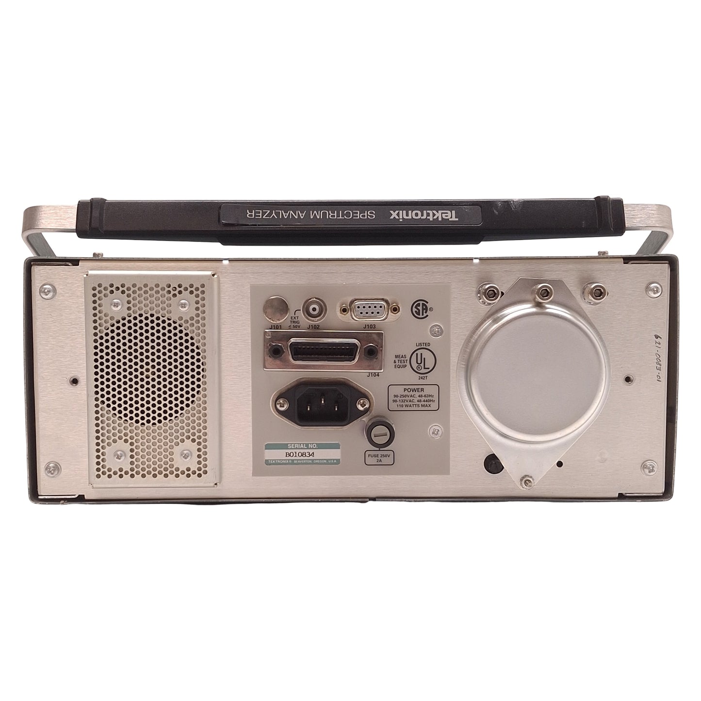 Used Tektronix 2712 Spectrum Analyzer 9kHz-1.8Ghz Range, 90-250VAC/90-132VAC, DB-9