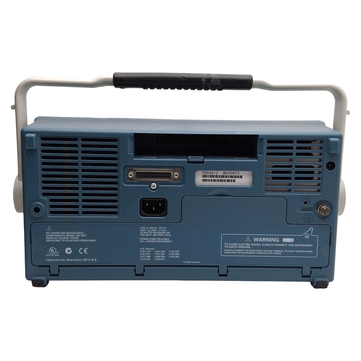 Used Tektronix TDS 3012 Two Channel Color Digital Phosphor Oscilloscope *Battery*