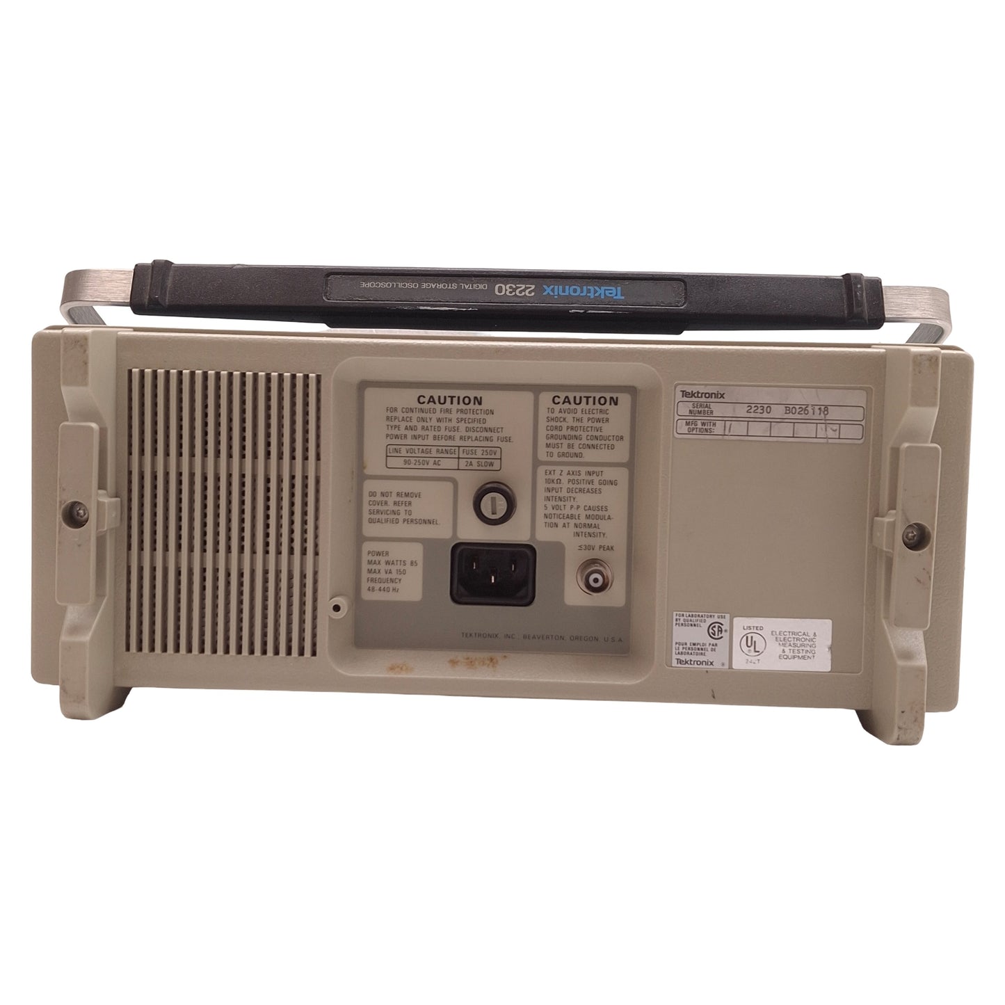 Used Tektronix 2230 Digital Storage Oscilloscope 2-Channel, 100MHz, 2mV-5V/div