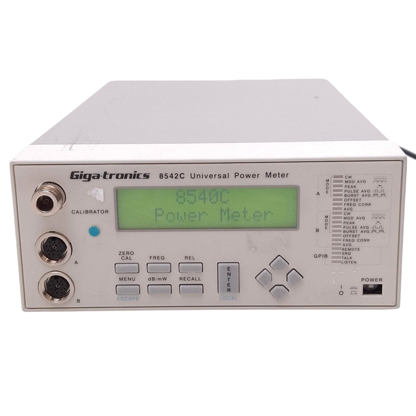Used Giga-tronics 8542C Universal Power Meter, 2-Channel, 100kHz-40GHz, *Power Button