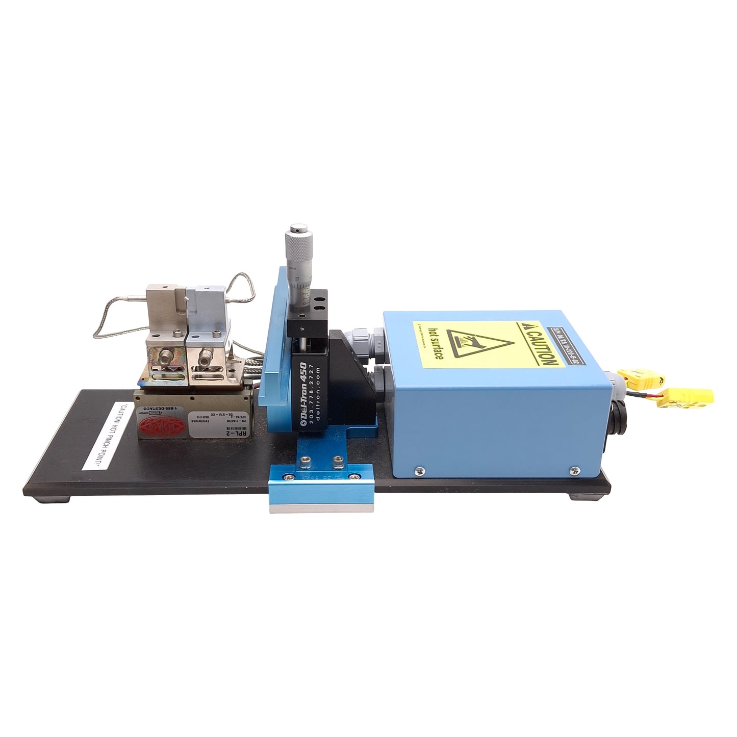 Used Beahm 220-B Thermal Die Bonder, 200-500°F, 1-9999sec Timer, 0-100PSI, 120VAC