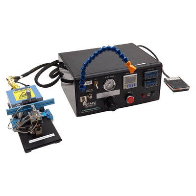 Used Beahm 220-B Thermal Die Bonder, 200-500°F, 1-9999sec Timer, 0-100PSI, 120VAC