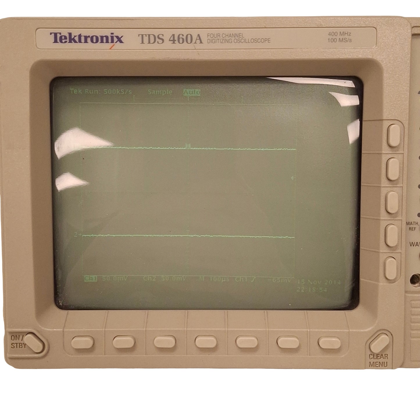 Used Tektronix TDS460A Digitizing Oscilloscope 4-Channel, 400MH/z, 100MS/s, 90-250VAC