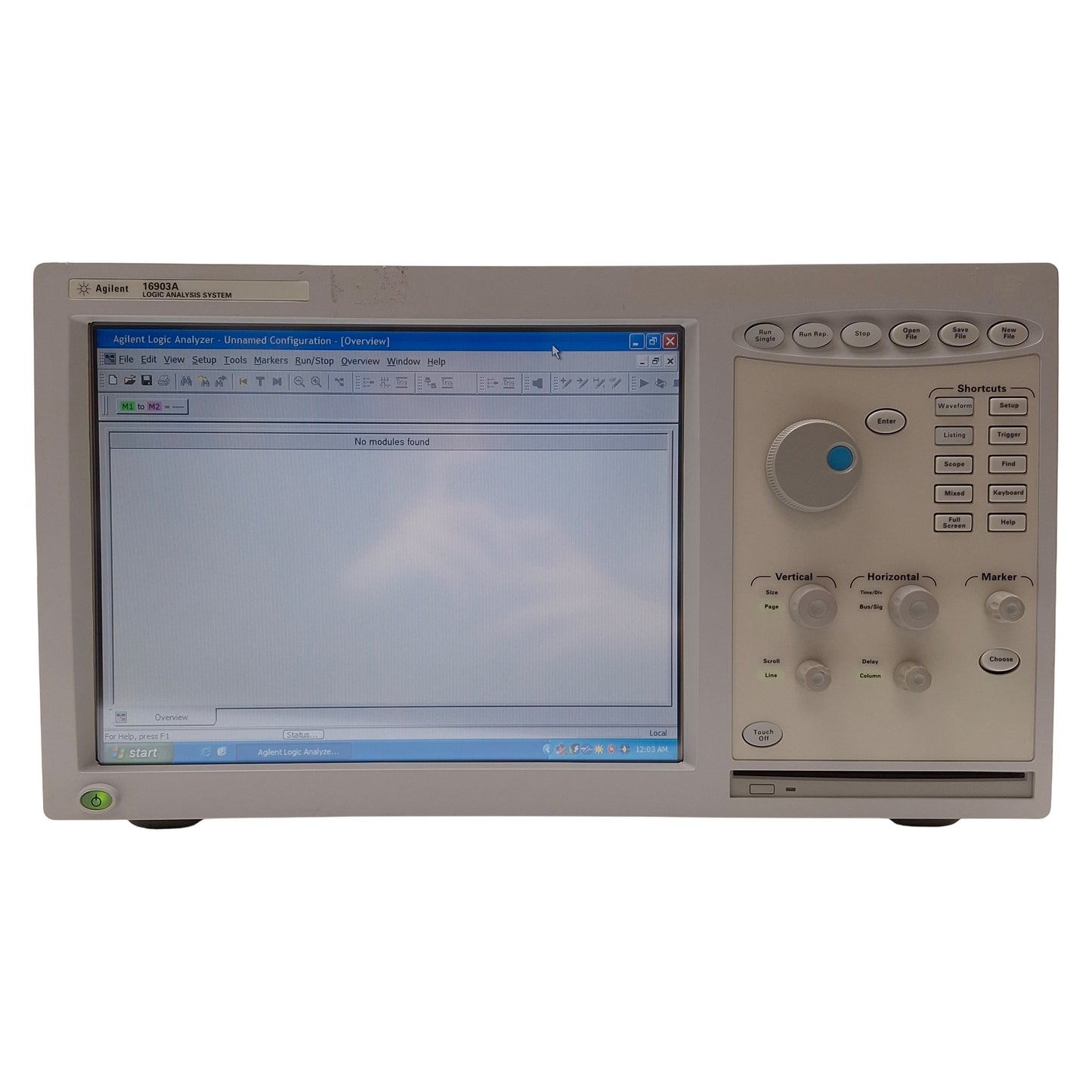 Used Agilent 16903A Logic Analysis System Mainframe, 3-Slot, Windows XP, 115/230VAC