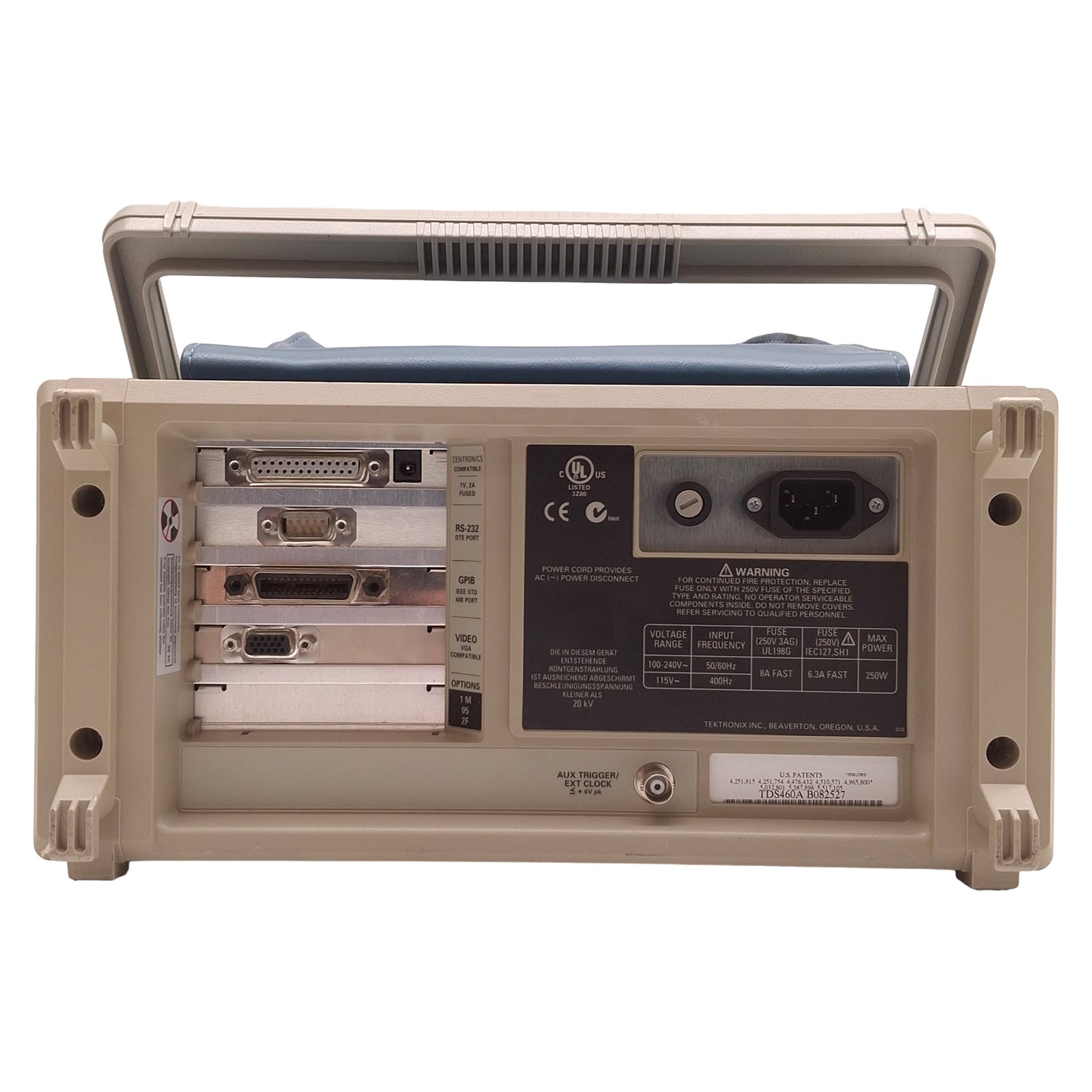 Used Tektronix TDS460A Digitizing Oscilloscope 4-Channel, 400MH/z *Dim Display*