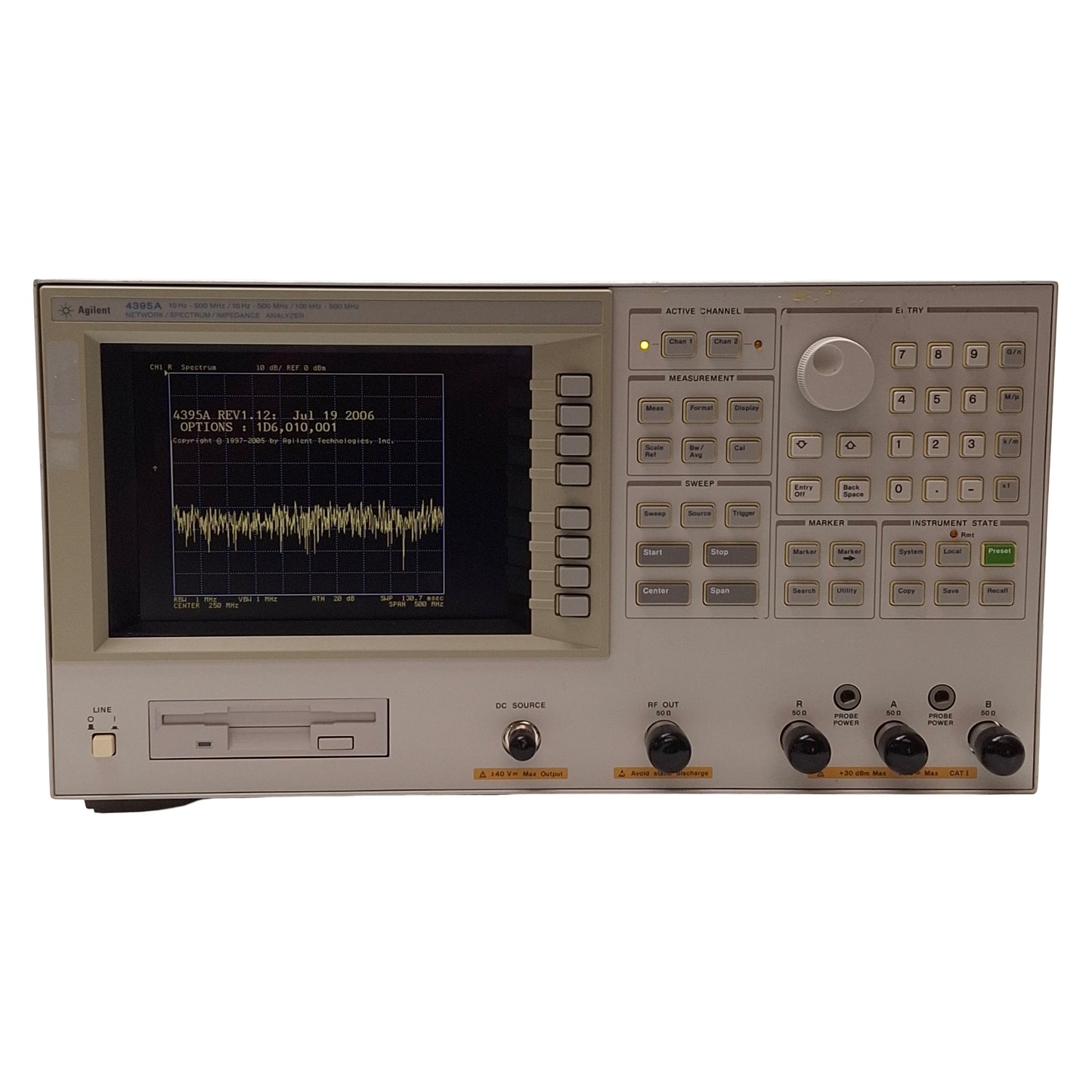 Used Agilent 4395A-CFG013 Network / Spectrum / Impedance Analyzer, 10Hz-500MHz *Foot*