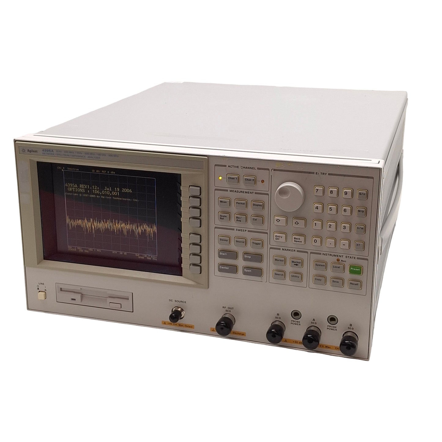 Used Agilent 4395A-CFG013 Network / Spectrum / Impedance Analyzer, 10Hz-500MHz *Foot*