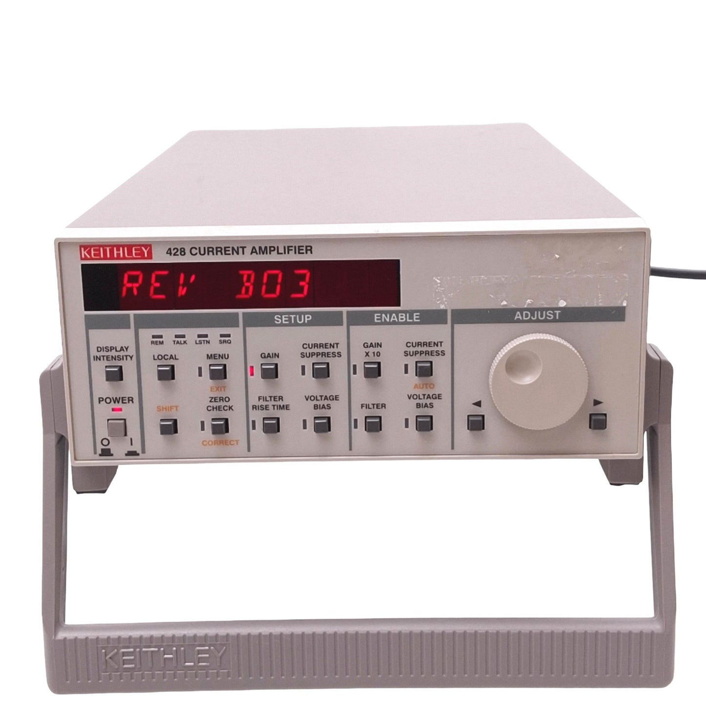 Used Keithley 428 Current Amplifier, 10³ to 10¹¹V/A Max, 0-175kHz, 120VAC In