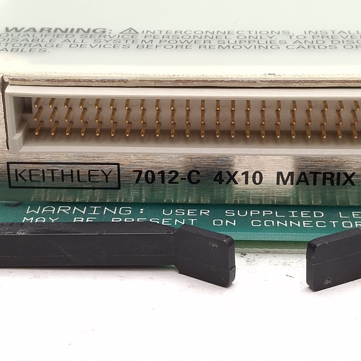 Used Keithley 7012-C 4X10 Matrix Card, 4-Row x 10-Column, 96-Pin Euro Card Male