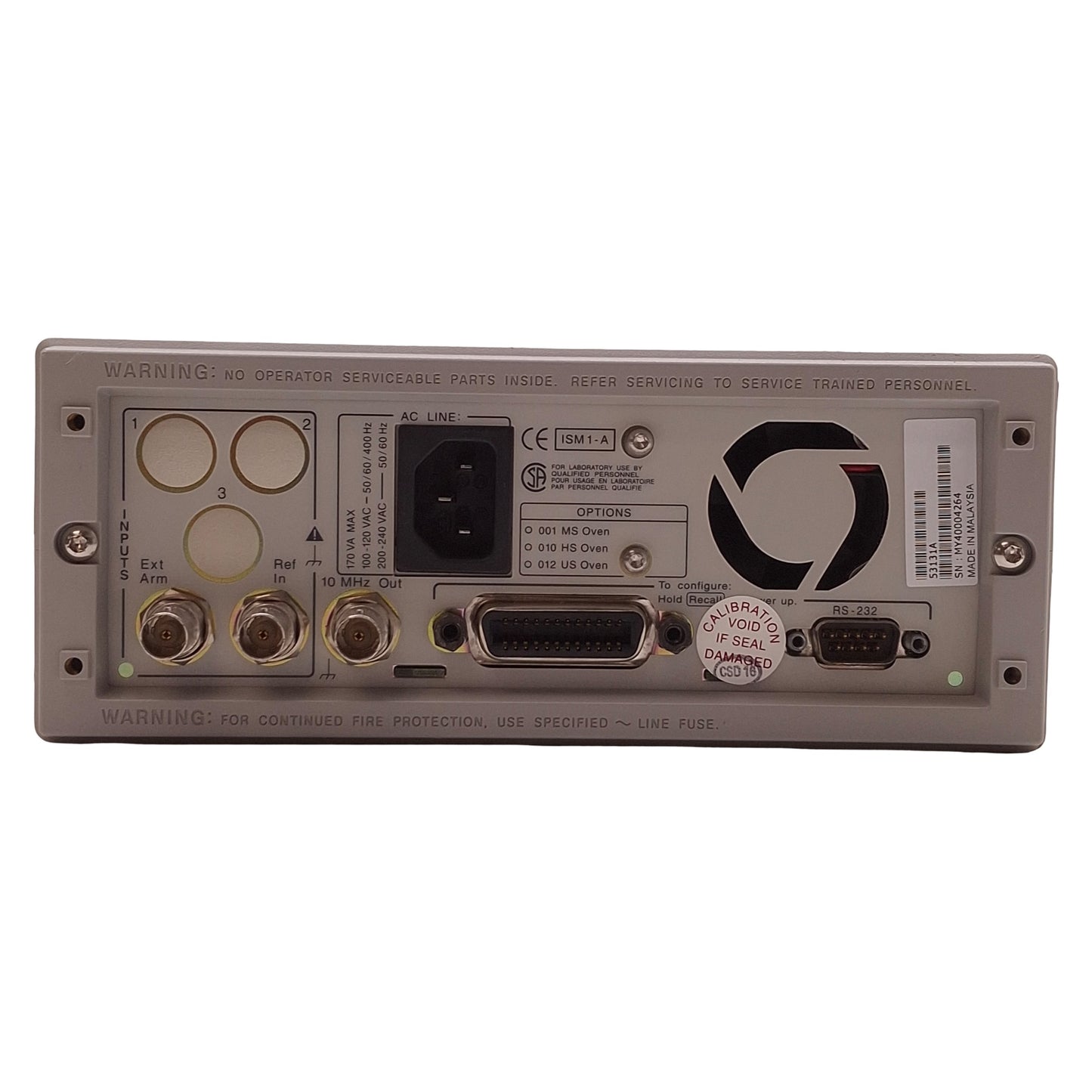 Used Agilent 53131A Universal Frequency Counter 2-Channel, 10 digit/s, DC-225MHz