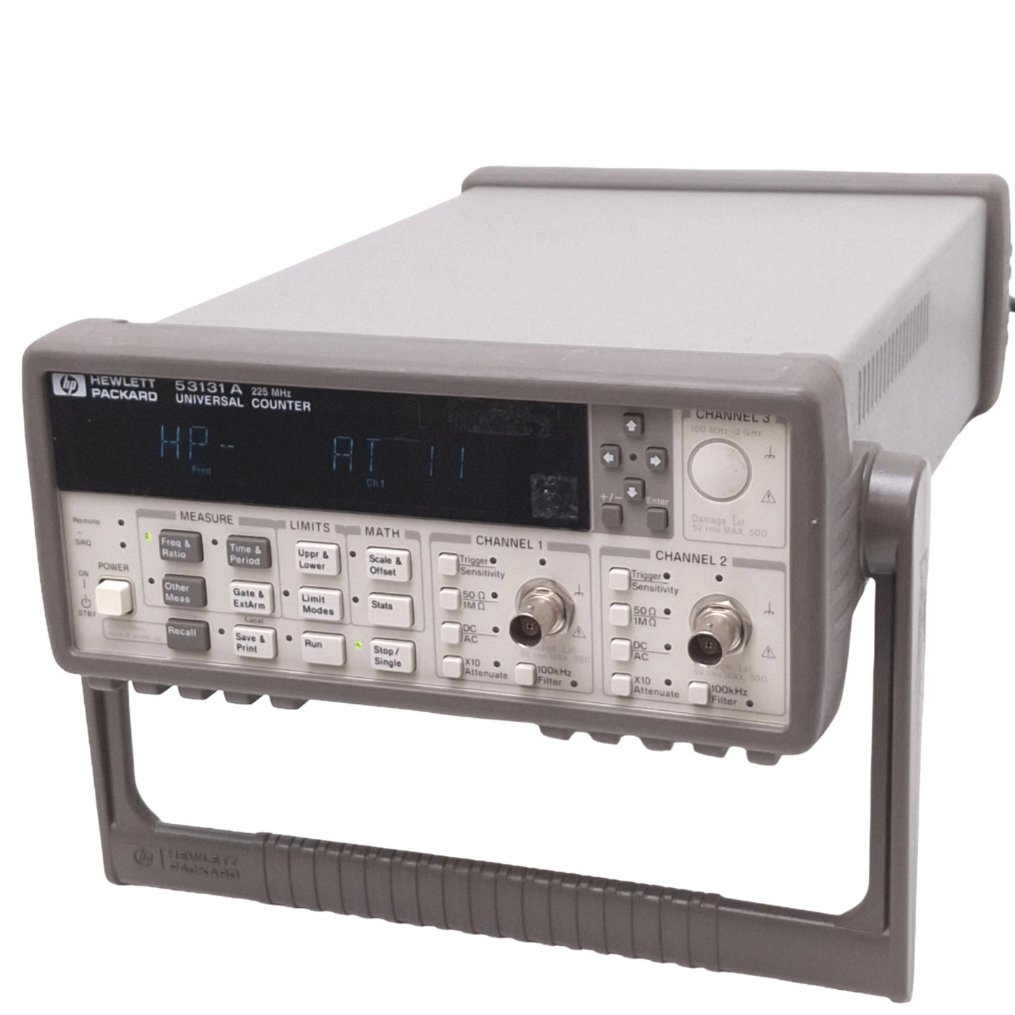 Used HP 53131A Universal Counter, 225MHz 2-Channel 10digit/s, GPIB RS232, 100-240VAC