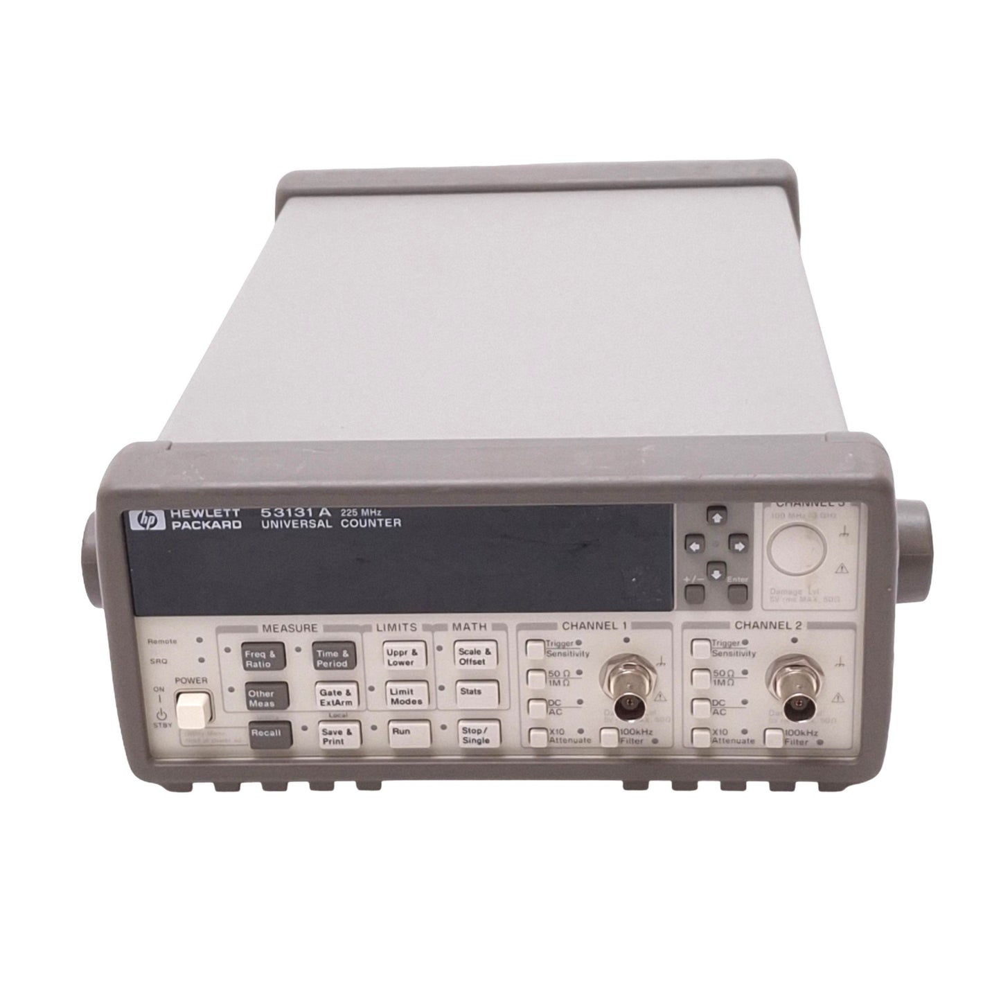 Used HP 53131A Universal Counter, 225MHz 2-Channel 10digit/s, GPIB RS232, 100-240VAC