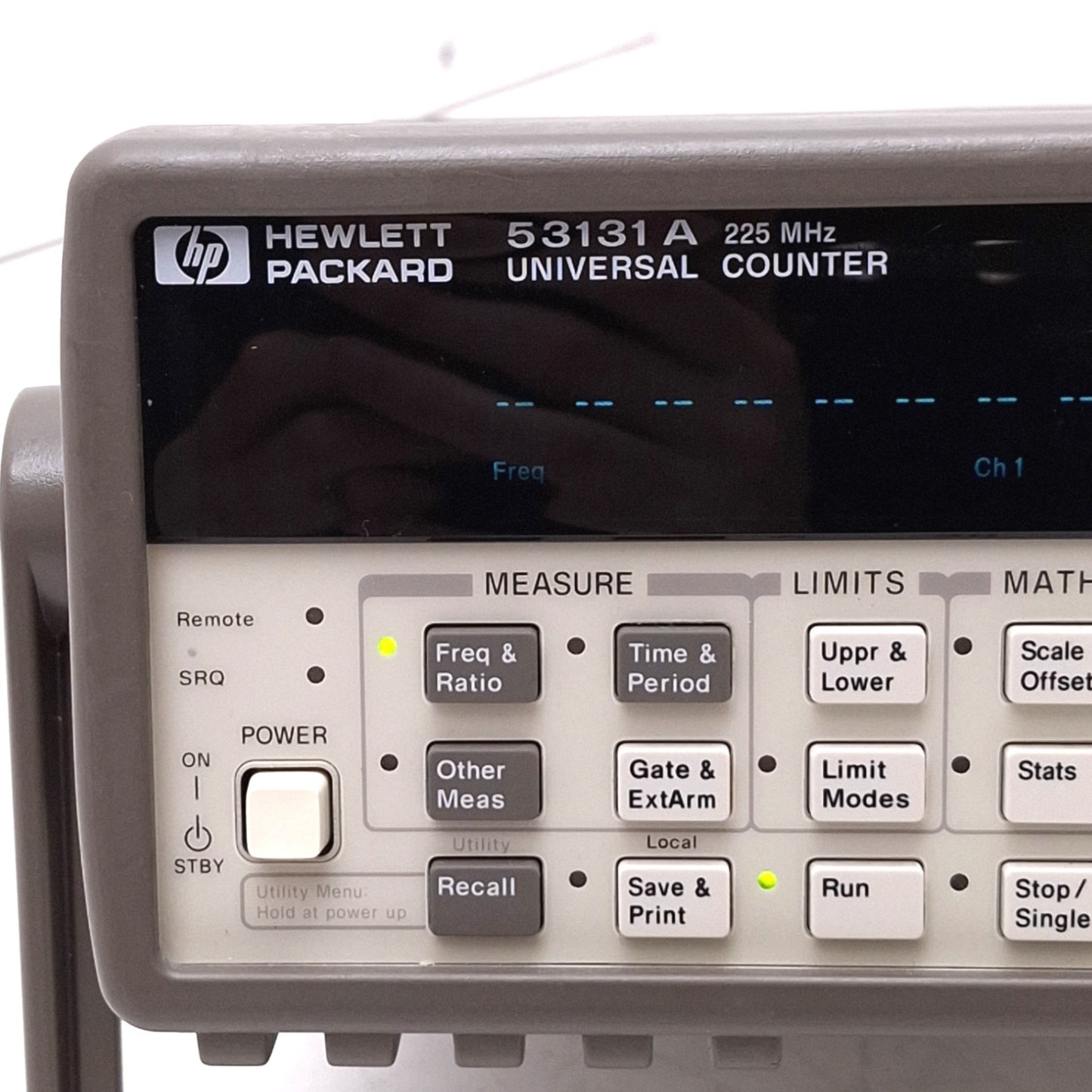 Used HP 53131A Universal Counter, 225MHz 2-Channel 10digit/s, GPIB RS232, 100-240VAC