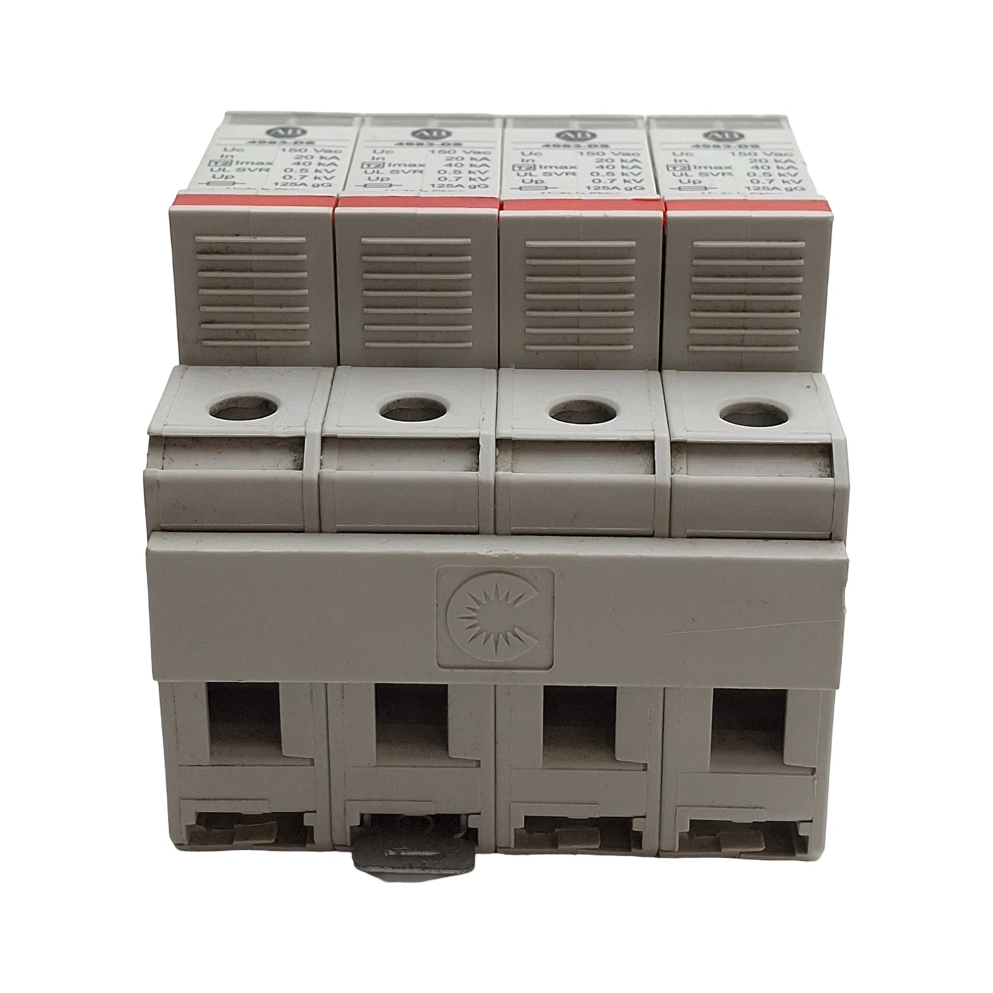 Used Allen Bradley 4983-DS120-404 Surge Protector Device, 4-Pole, 150VAC 40kA Max