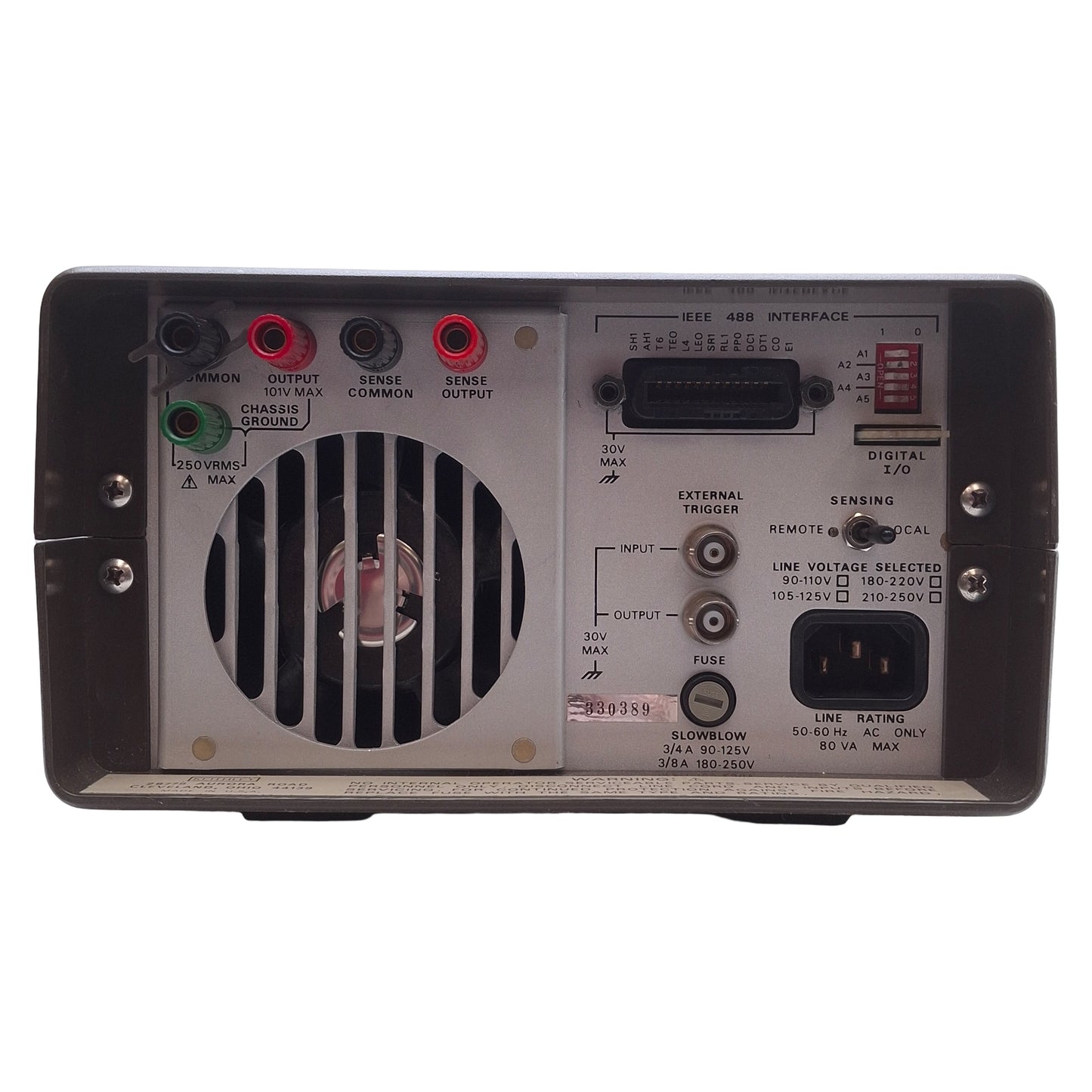 Used Keithley 230 Programmable Voltage Source 4-1/2-digit Display, Bipolar 1V-105V