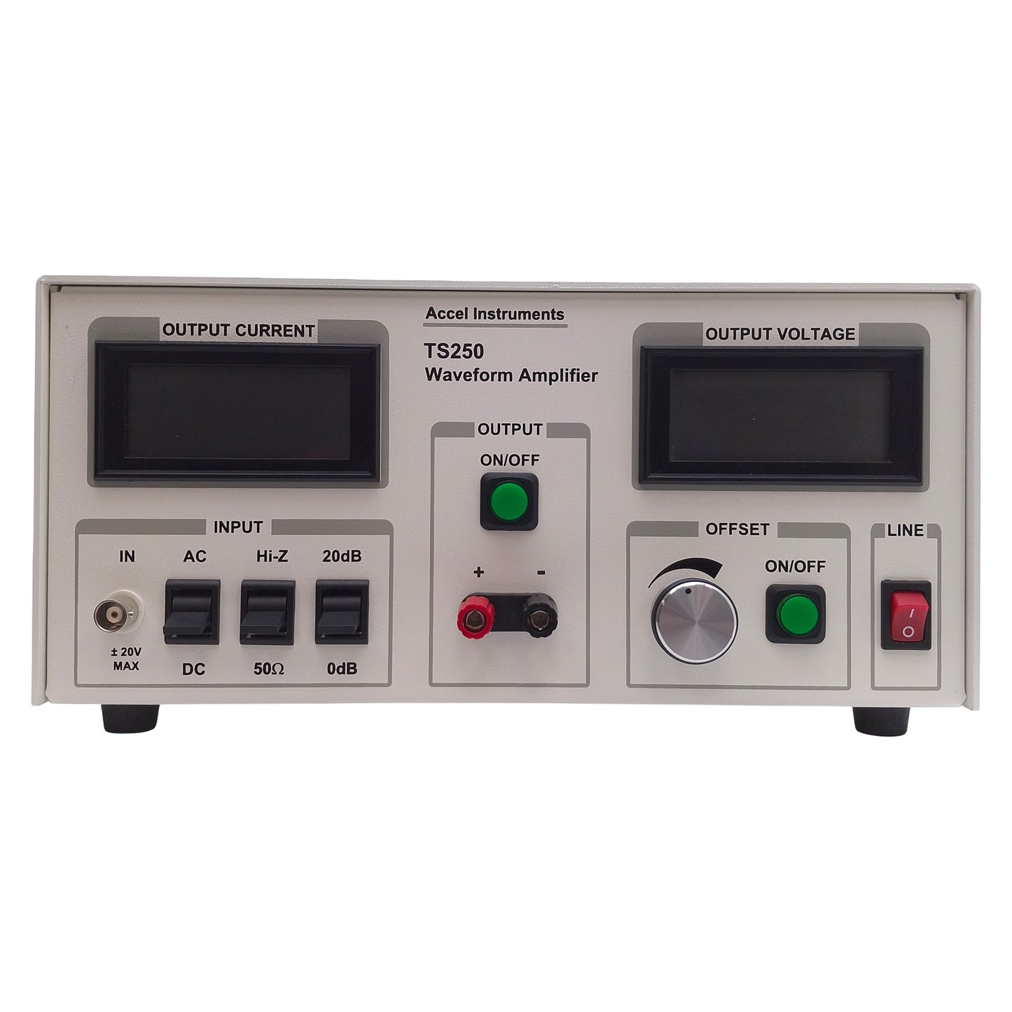 Used Accel Instruments TS250-1 Waveform Amplifier -20 to 20V, -4.4 to 4.4Apeak