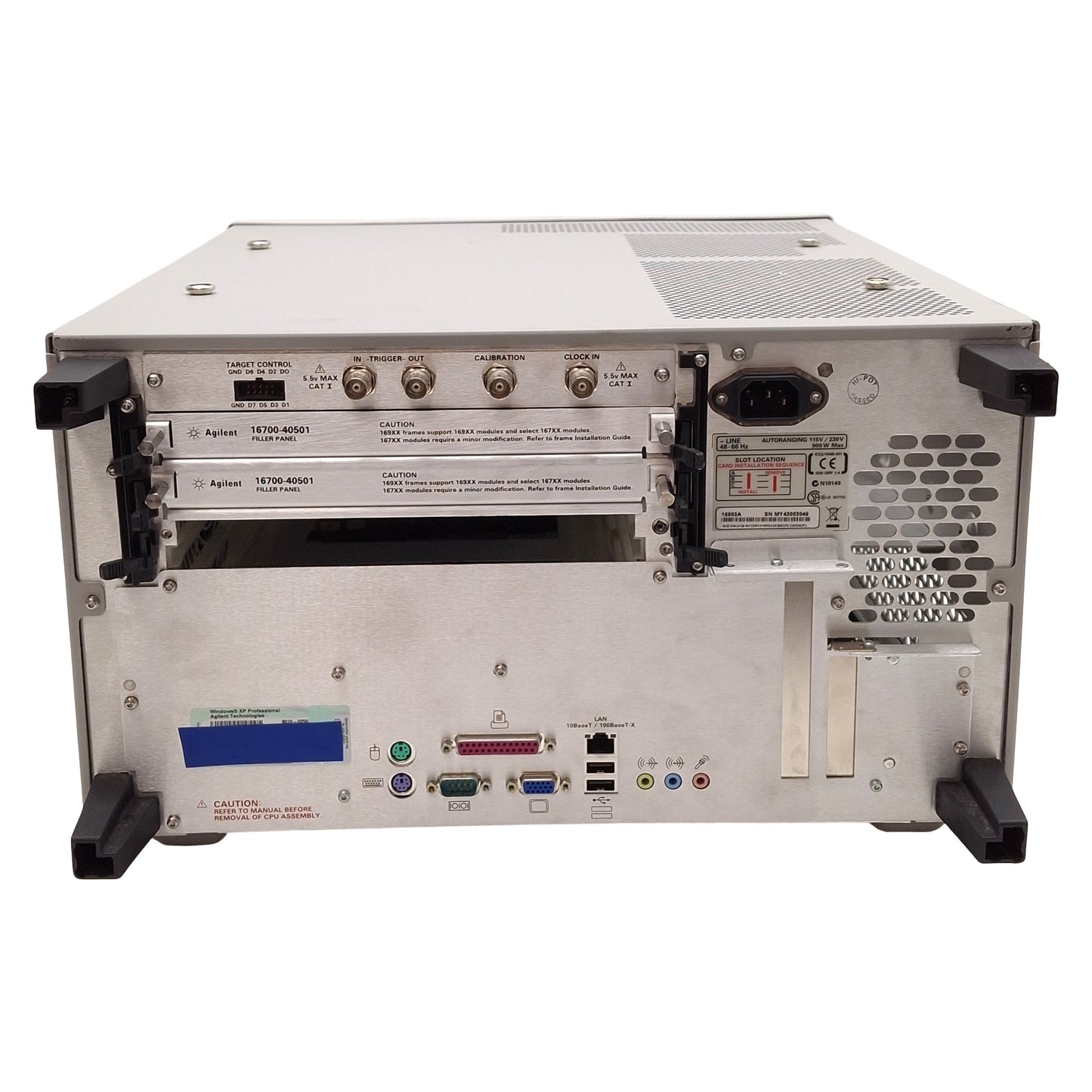 For parts or not working Agilent 16903A Logic Analysis System Mainframe, 3-Slot, Windows XP *For Parts*