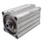 Used SMC CDQ2B125-150DC Compact Cylinder, ø125mm Bore, 150mm Stroke, Rc3/8, 1.0MPa