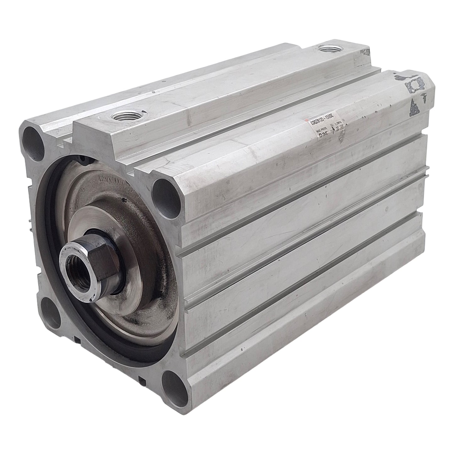 Used SMC CDQ2B125-150DC Compact Cylinder, ø125mm Bore, 150mm Stroke, Rc3/8, 1.0MPa