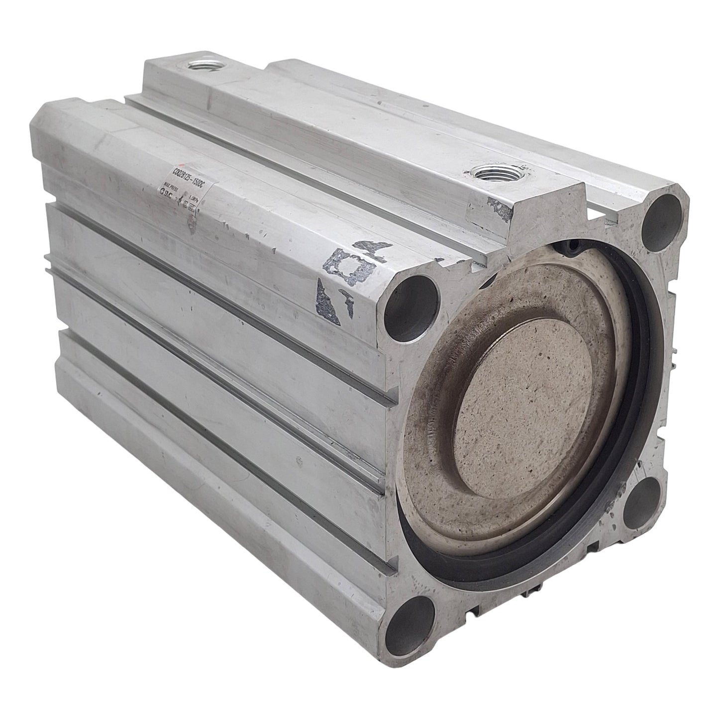 Used SMC CDQ2B125-150DC Compact Cylinder, ø125mm Bore, 150mm Stroke, Rc3/8, 1.0MPa