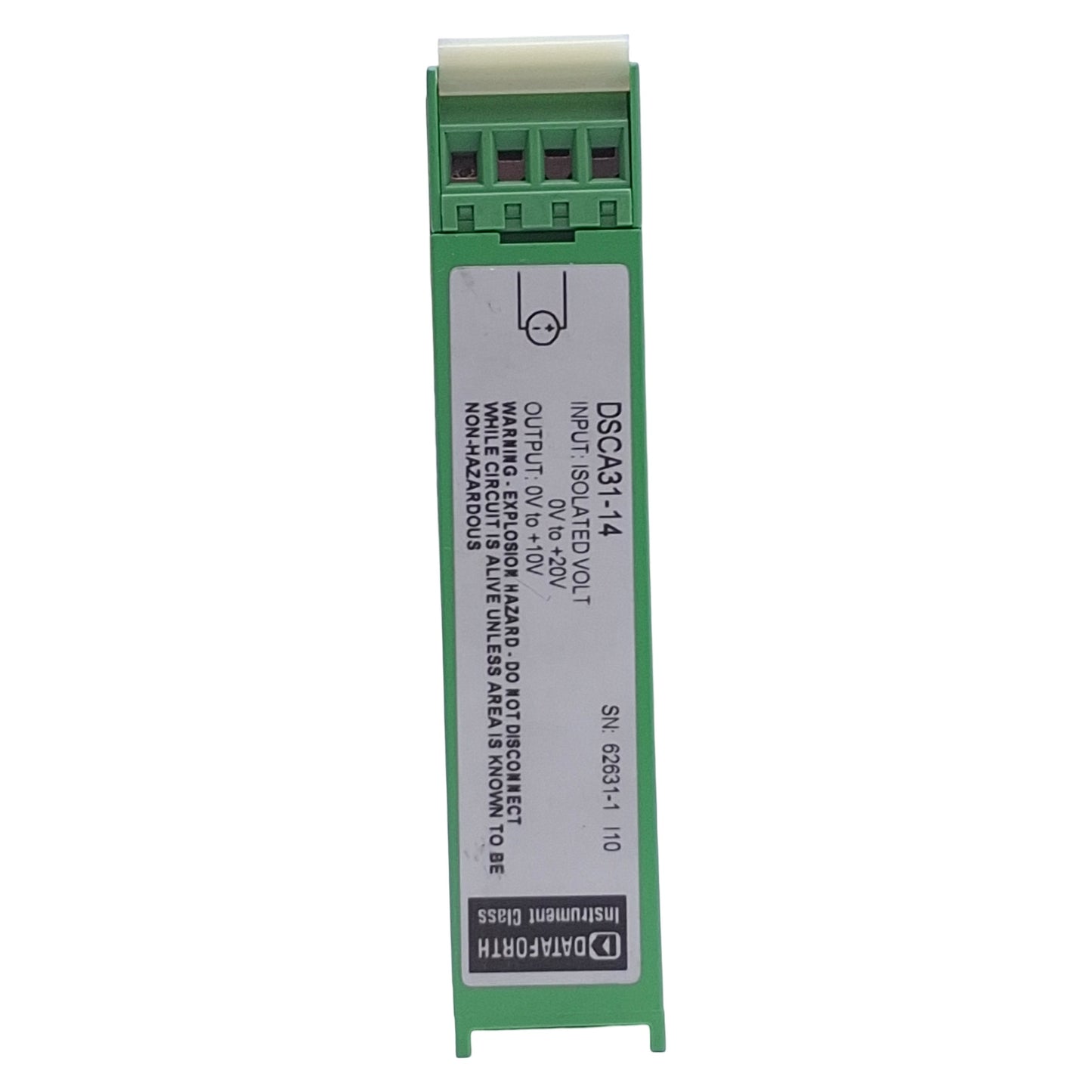 Used Dataforth DSCA31-14 Analog Signal Conditioning Module 15-30VDC, 0-10V Output