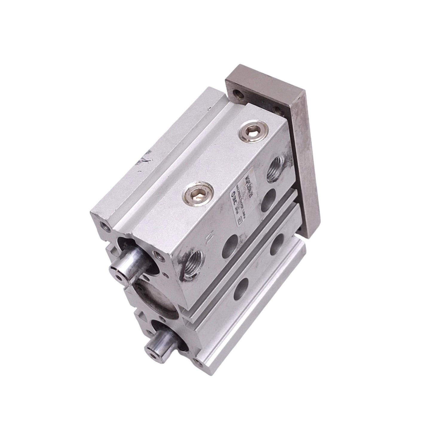 Used SMC MGPL20N-25 Guided Cylinder, 20mm Bore, 25mm Stroke, 1/8in NPT, 145psi