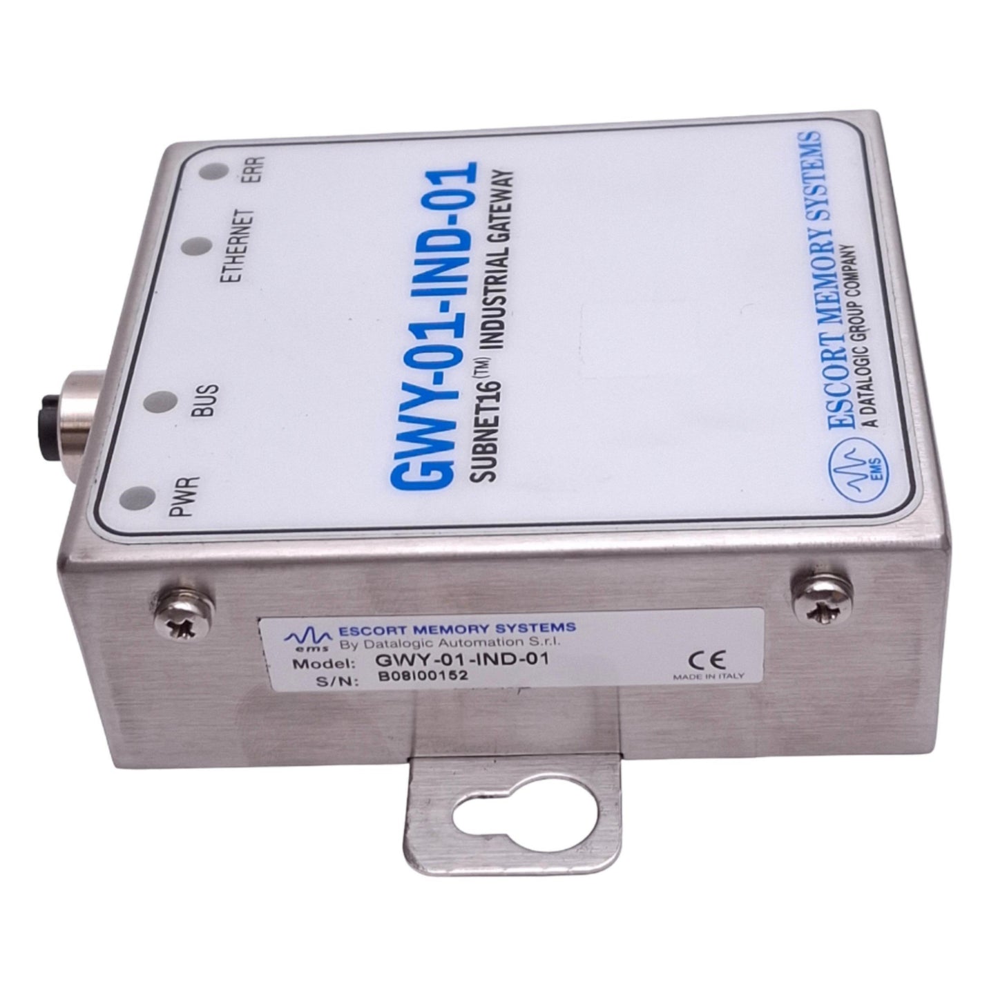Used EMS GWY-01-IND-01 Subnet 16 Industrial Gateway for RFID, Ethernet 100Mbps, 24VDC