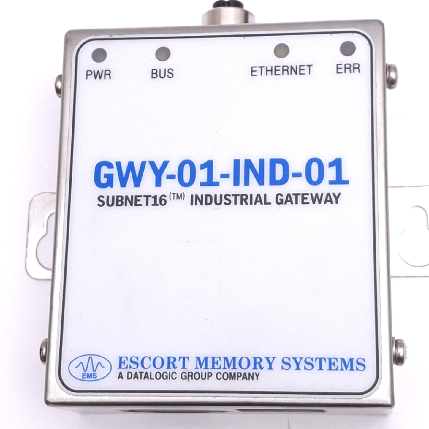 Used EMS GWY-01-IND-01 Subnet 16 Industrial Gateway for RFID, Ethernet 100Mbps, 24VDC