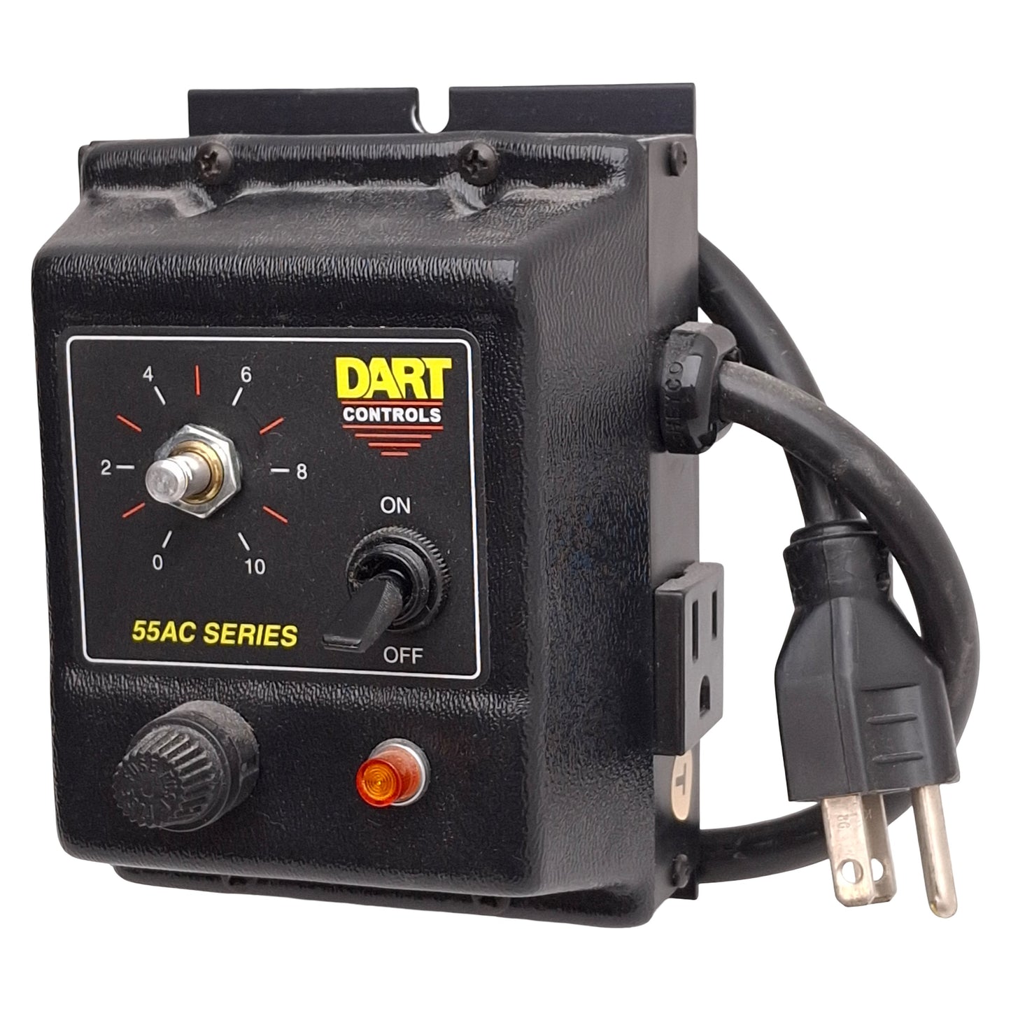 Used Dart Controls 55AC10-21 Triac Variable AC Voltage Supply 0-120VAC 10A, NEMA 5-15
