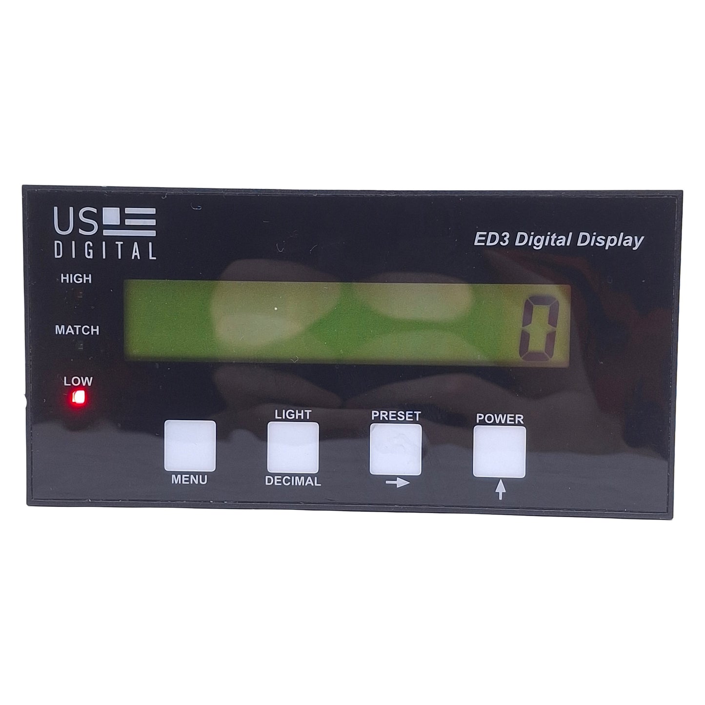 Used US Digital ED3-D Digital Encoder Display 7.5-24VDC, 5VDC 250mA Out, 5 x 2.5in