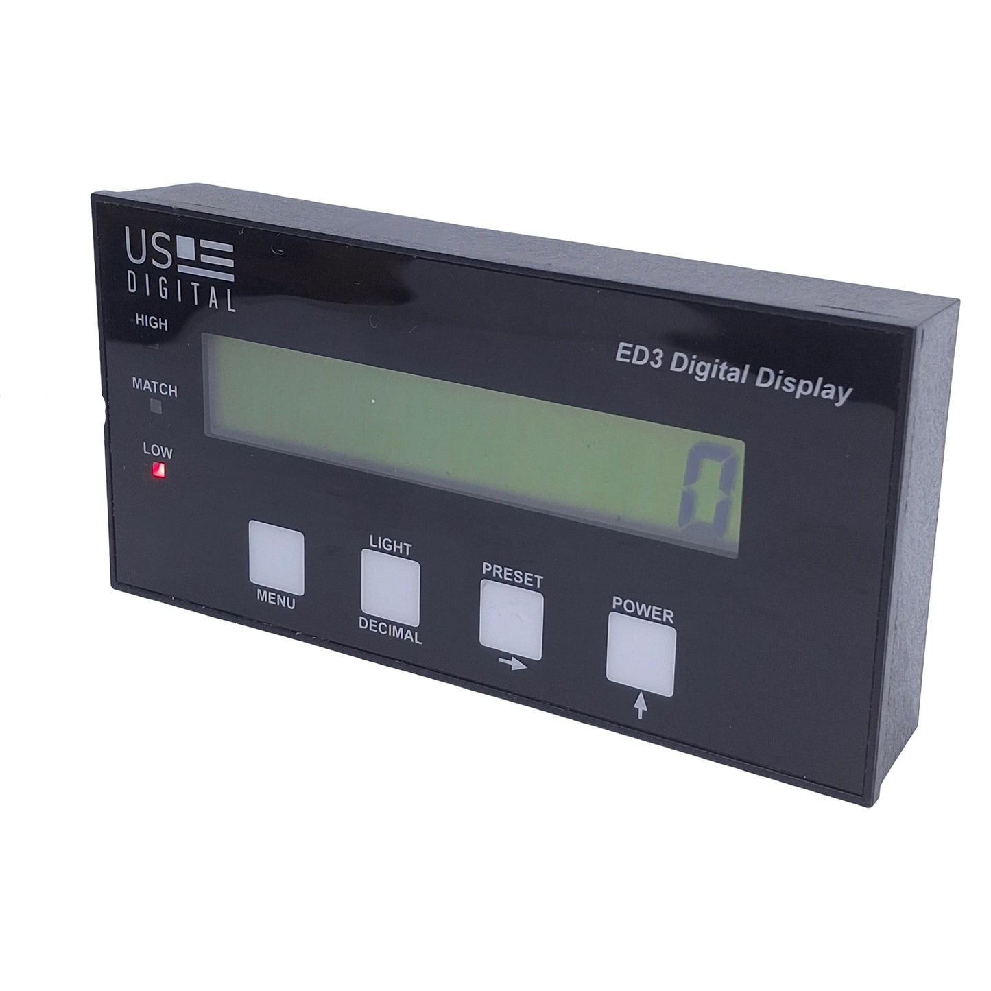 Used US Digital ED3-D Digital Encoder Display 7.5-24VDC, 5VDC 250mA Out, 5 x 2.5in