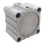 Used SMC NCDQ2B100-25D Compact Cylinder, ø100mm Bore, 25mm Stroke, 3/8in NPT, 145psi