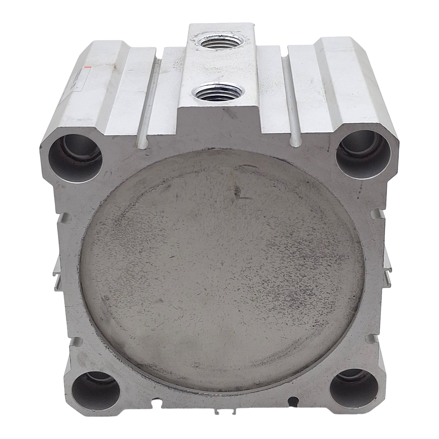 Used SMC NCDQ2B100-25D Compact Cylinder, ø100mm Bore, 25mm Stroke, 3/8in NPT, 145psi