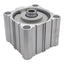 Used SMC NCDQ2B100-25D Compact Cylinder, ø100mm Bore, 25mm Stroke, 3/8in NPT, 145psi