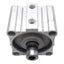 Used SMC NCDQ2B100-25D Compact Cylinder, ø100mm Bore, 25mm Stroke, 3/8in NPT, 145psi