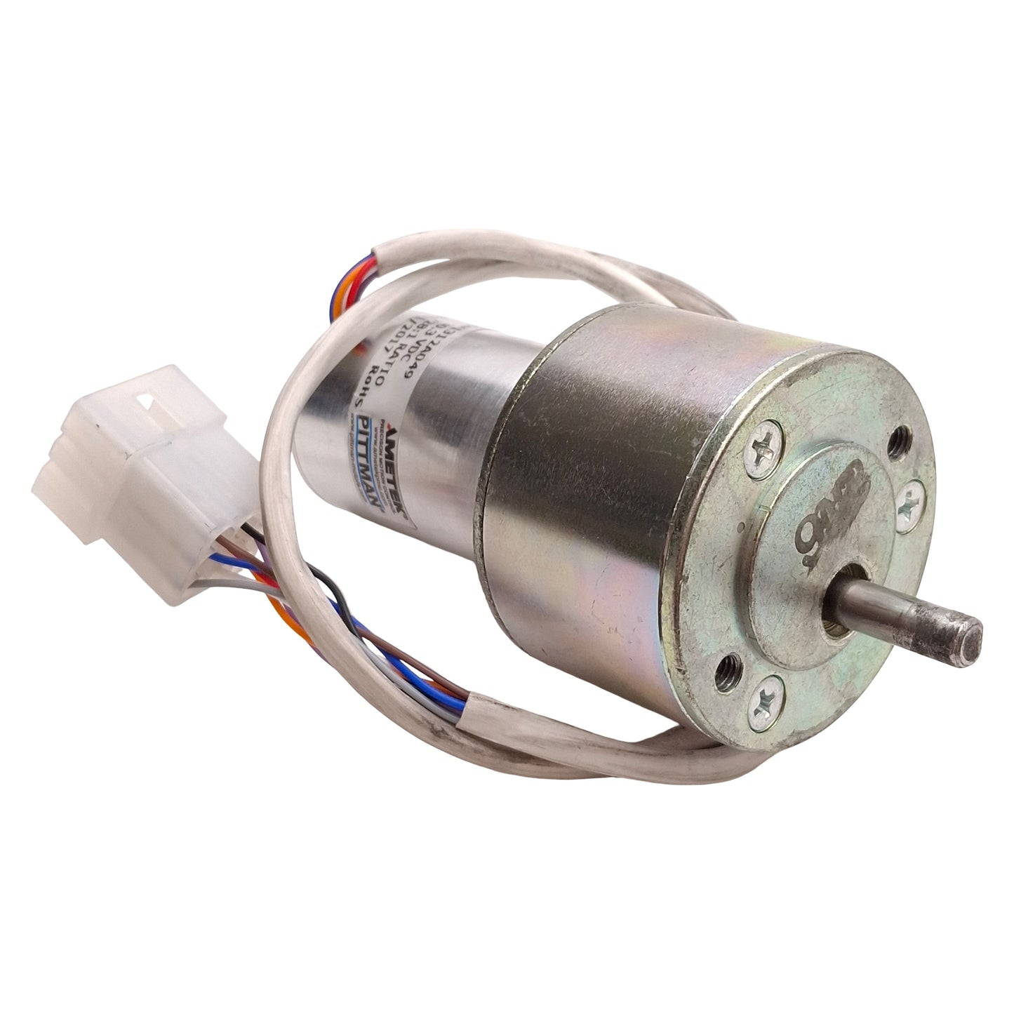 Used AMETEK Pittman GM1312A049 Gearmotor, 728:1, ø1/4in Shaft, 30.3VDC, 8-Wire