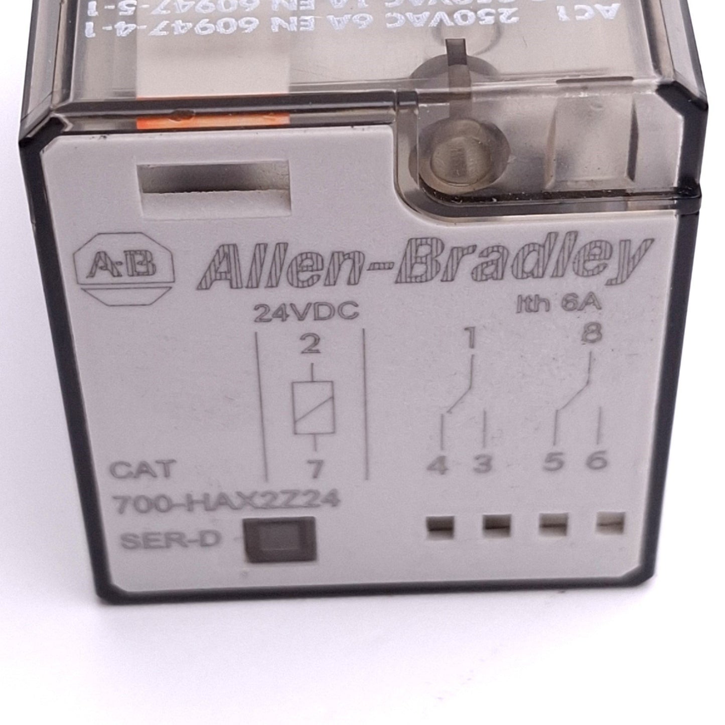 New – Open box Allen Bradley 700-HAX2Z24 Relay, DPDT, 8-Pin Octal, 6A Max, 24VDC Coil