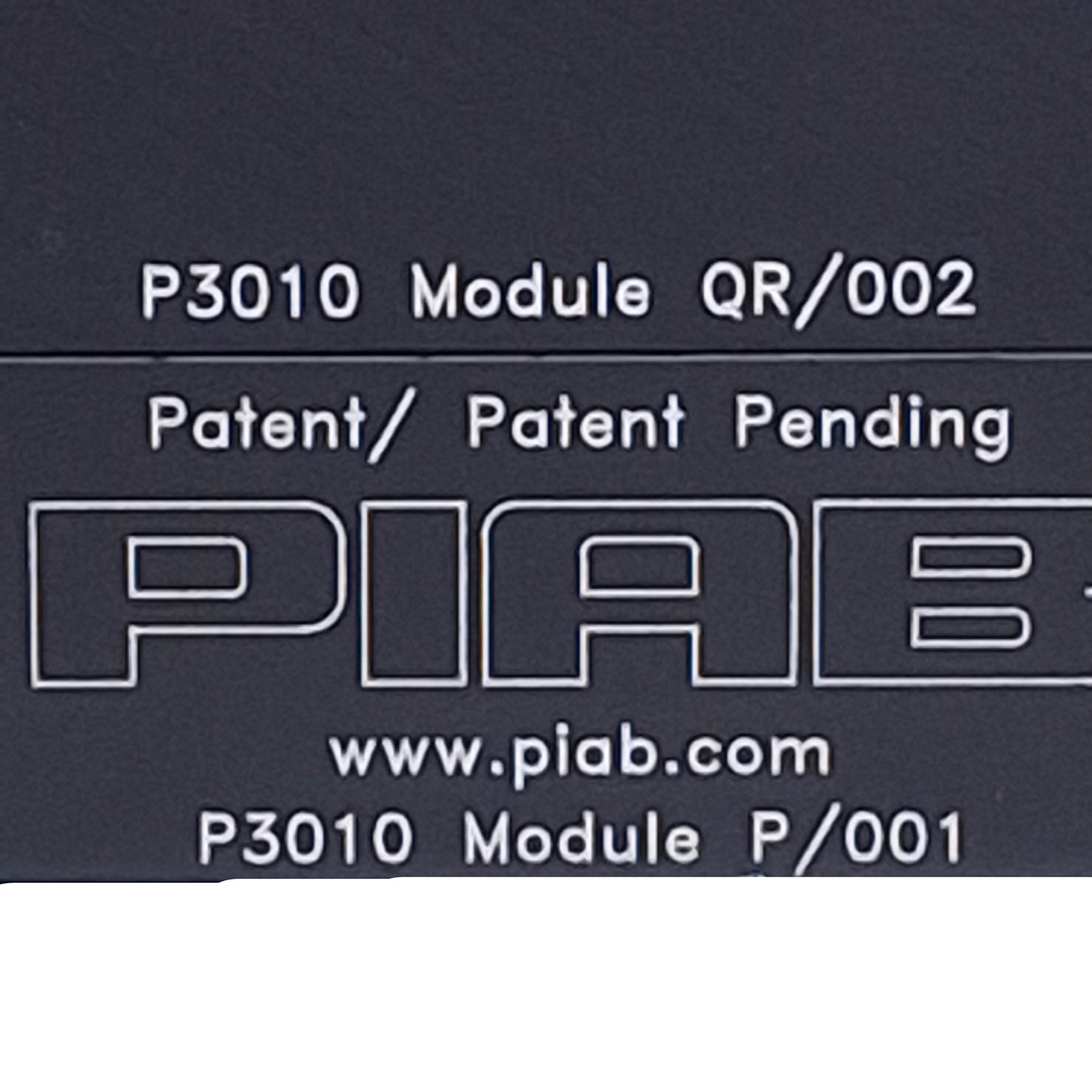 Used Piab P3010.00.AA.04.AB.00 Vacuum Pump 87psi Feed, 22.2inHg Max Vacuum, 24VDC