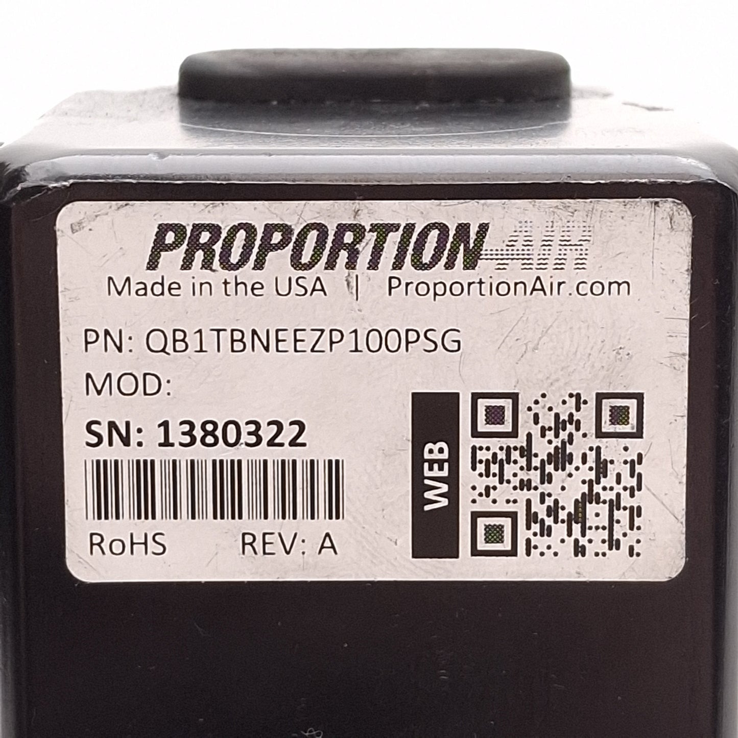 Used Proportion Air QB1TBNEEZP100PSG Electro-Pneumatic Regulator, 100psig, 1/8in NPT